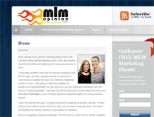 Tablet Screenshot of mlmopinion.com